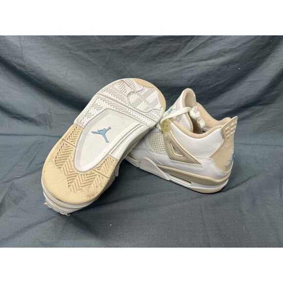 Nike Boys Air Jordan 4 Retro (GS) Sneakers Sand 487724-118 Size 6 DISPLAY MODEL! - Picture 2 of 16